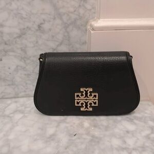Tory Burch Black Leather Clutch